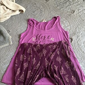 Soma “Here for the Cheer” cool nights women’s size small pajama tank set